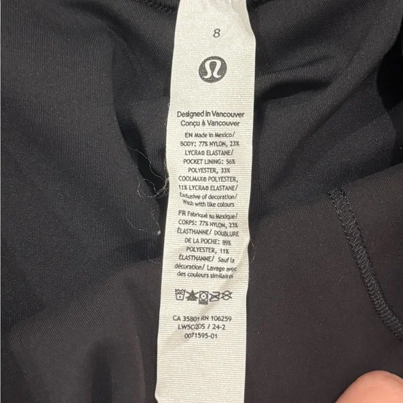 Lululemon Align Women’s Black Leggings size 8 - Picture 4 of 7